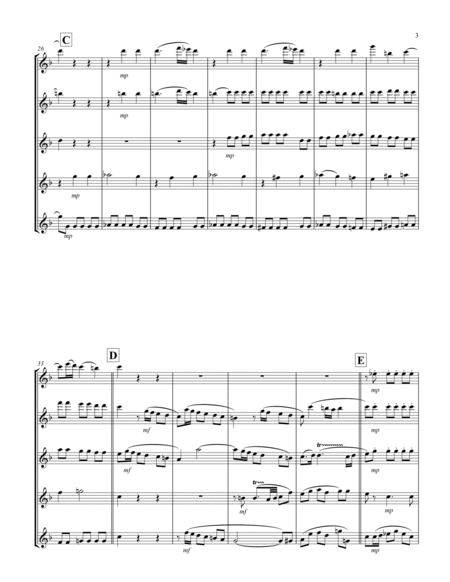 Recordare (from "Requiem") (F) (Flute Quintet)