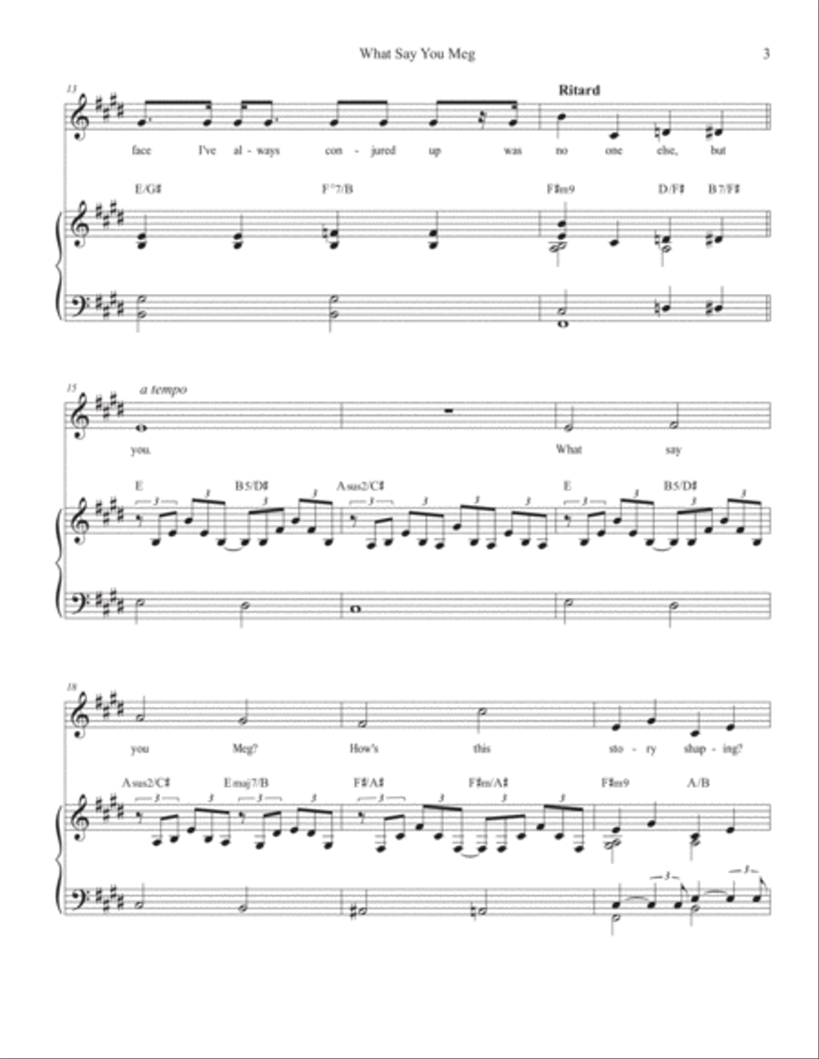What Say You Meg? Voice scores gallery preview page 3
