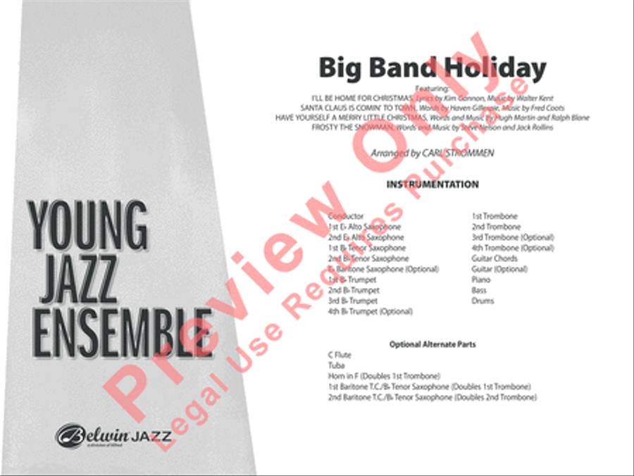 Big Band Holiday Big Band Holiday Jazz Ensemble scores gallery preview page 2
