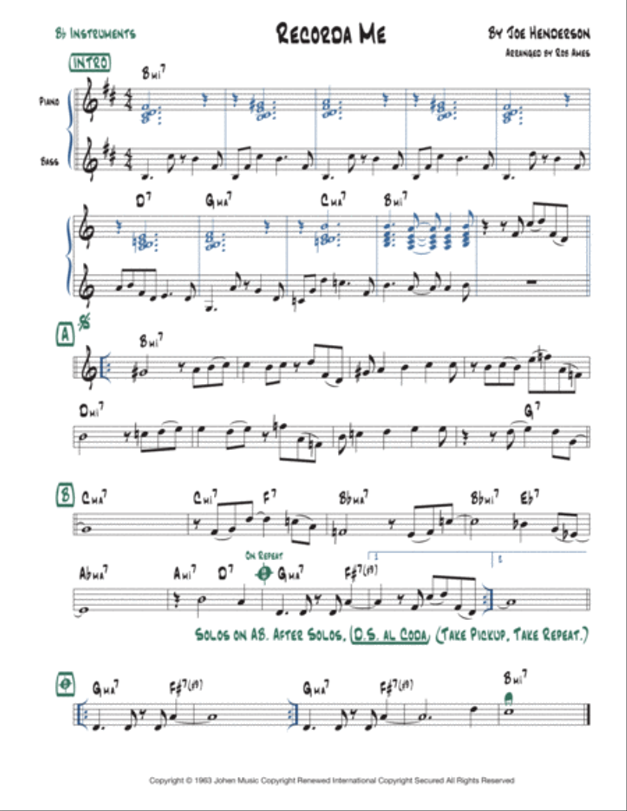 Recorda Me Voice scores gallery preview page 2
