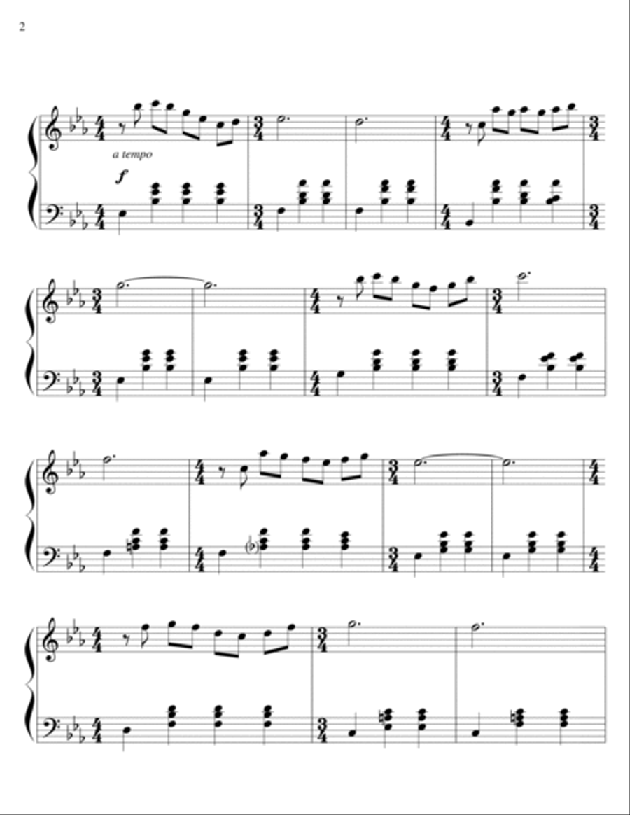 Sunshine - piano solo Piano Solo scores gallery preview page 2