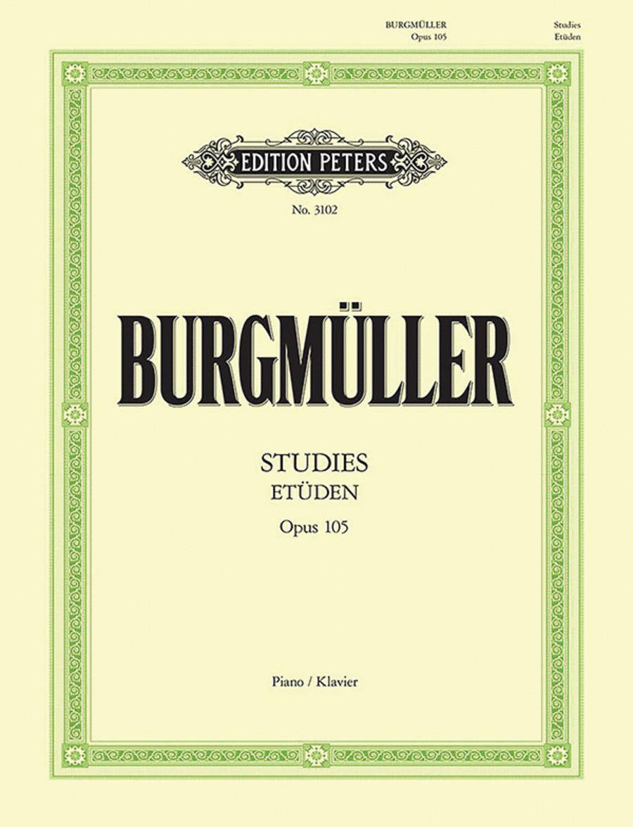12 Études (Brilliant and Melodious Studies) Op. 105 for Piano Piano Method scores gallery preview page 1