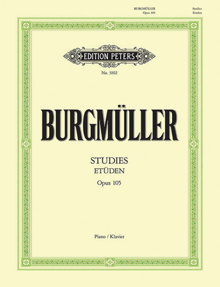 Book cover for 12 Études (Brilliant and Melodious Studies) Op. 105 for Piano