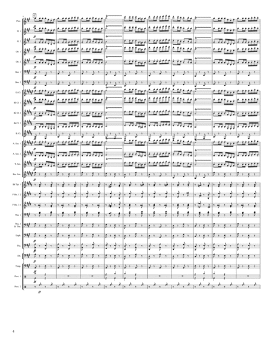 March of Les Toreadores March of Les Toreadores Concert Band scores gallery preview page 4