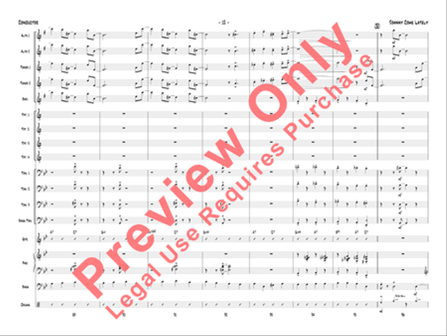 Johnny Come Lately Johnny Come Lately Jazz Ensemble scores gallery preview page 15
