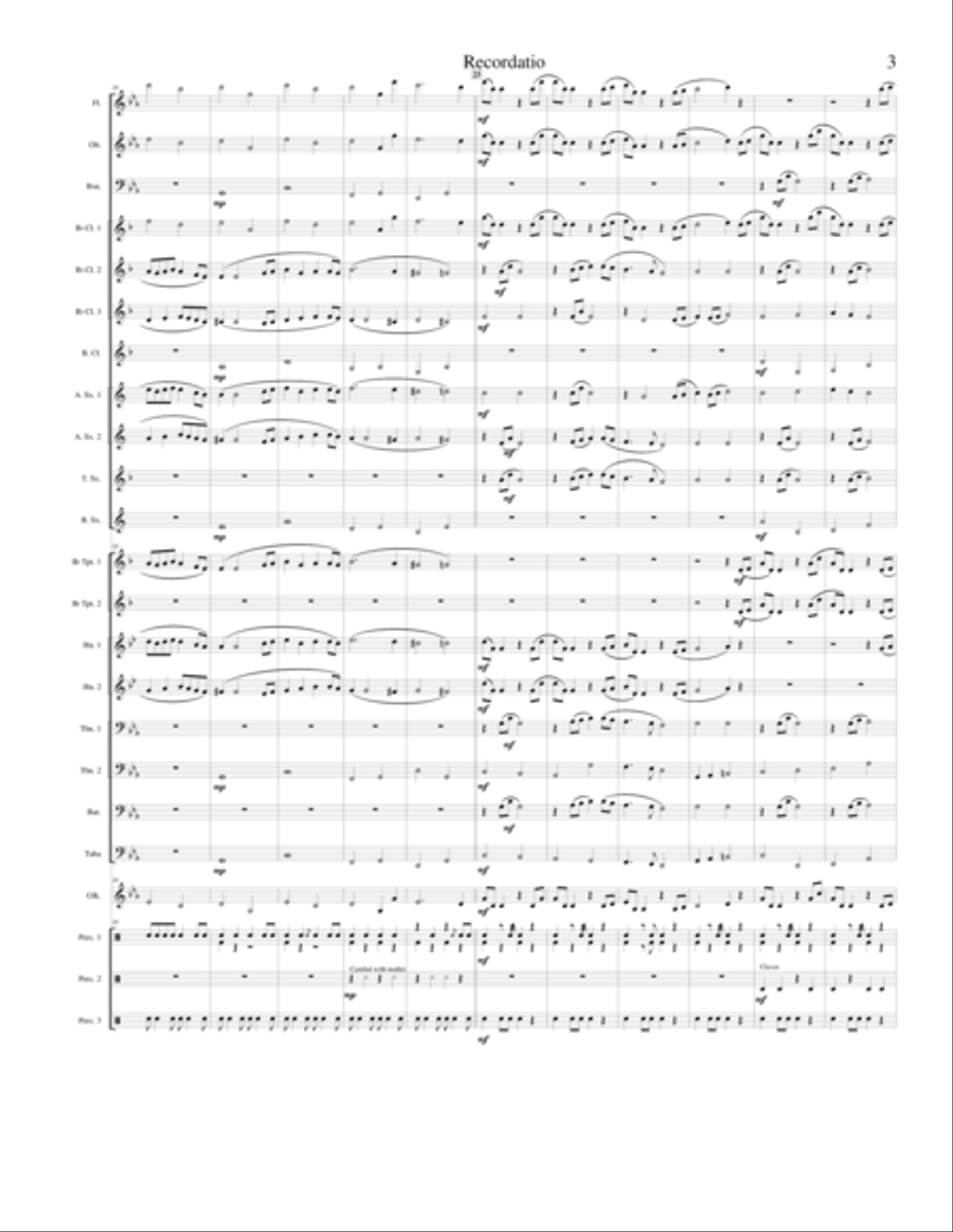 Recordatio Recordatio Concert Band scores gallery preview page 3