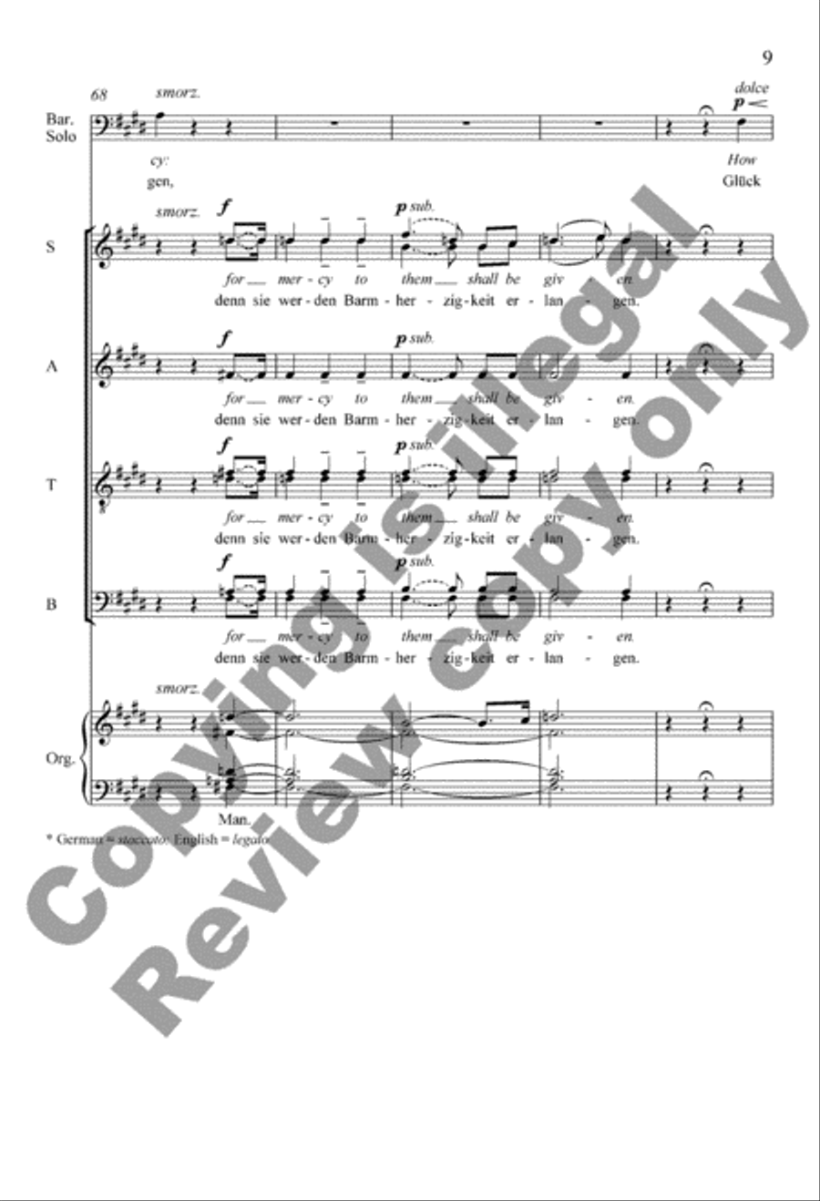 The Beatitudes (Die Seligkeiten) Divisi scores gallery preview page 8