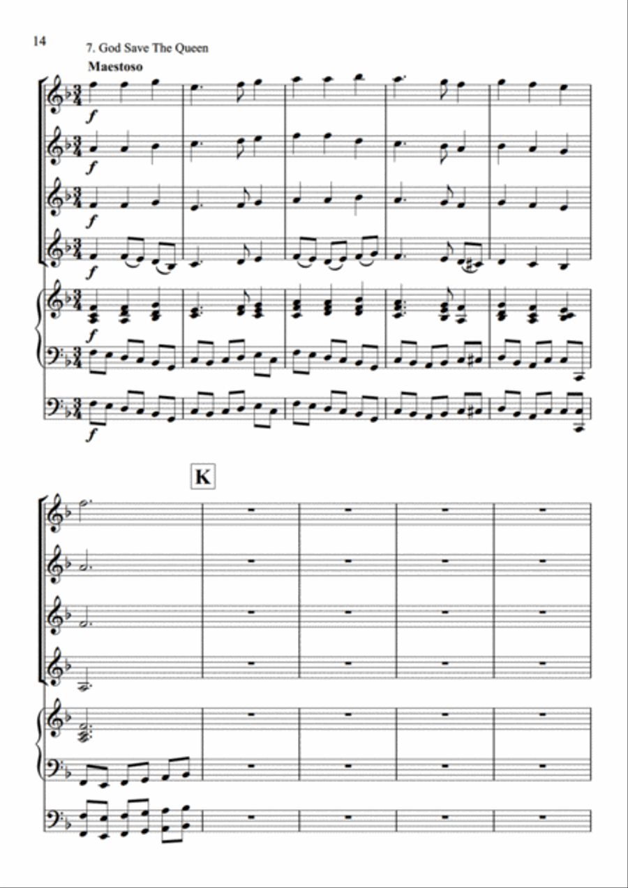 English Folk Song Potpourri Set of Parts scores gallery preview page 14