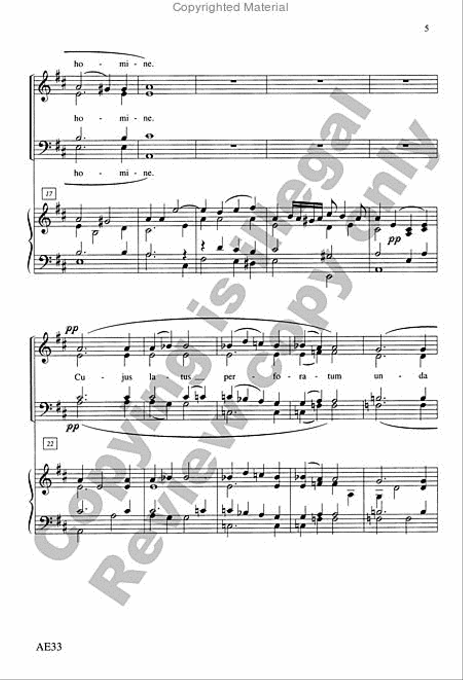 Ave Verum Corpus Ave Verum Corpus 4-Part scores gallery preview page 5