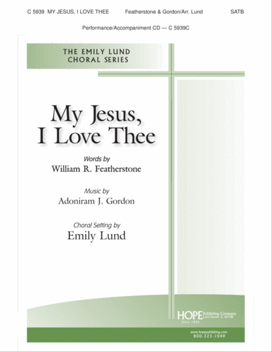 My Jesus, I Love Thee 4-Part scores gallery preview page 2