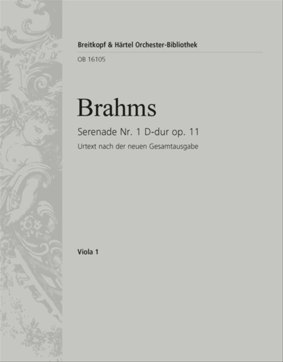 Serenade No. 1 in D major Op. 11 Orchestra scores gallery preview page 1
