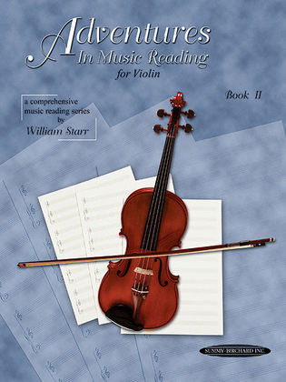 Book cover for Adventures in Music Reading for Violin, Book 2