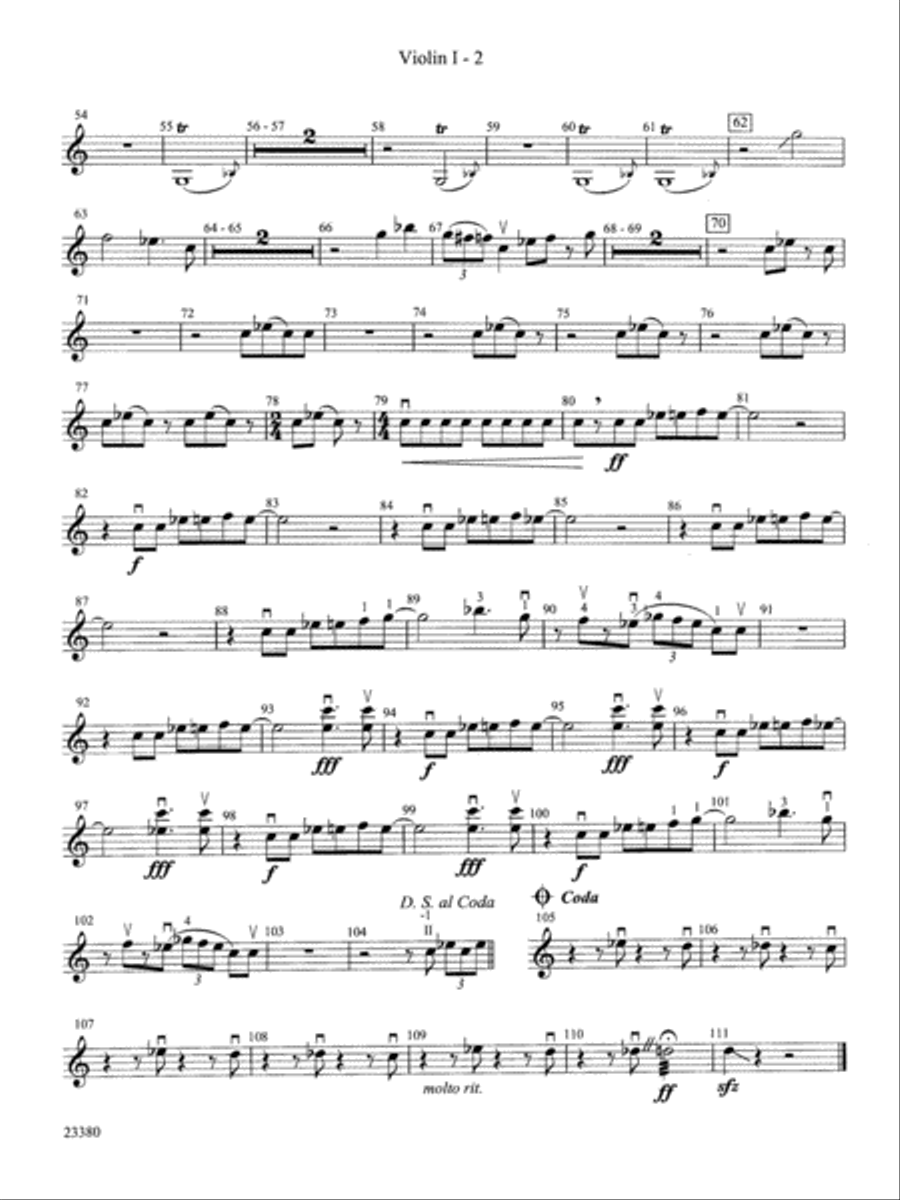 Levitation: 1st Violin String Orchestra scores gallery preview page 2