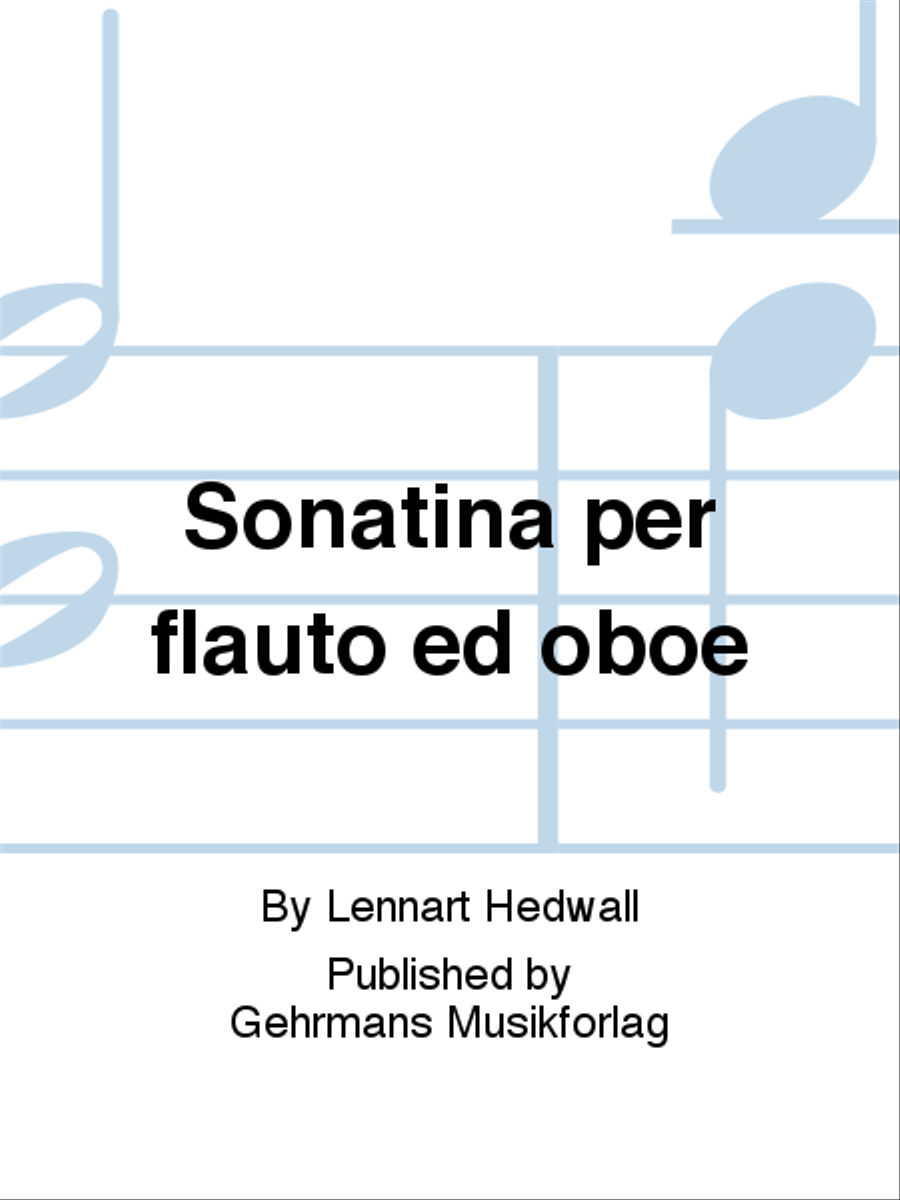 Sonatina per flauto ed oboe Flute scores gallery preview page 1