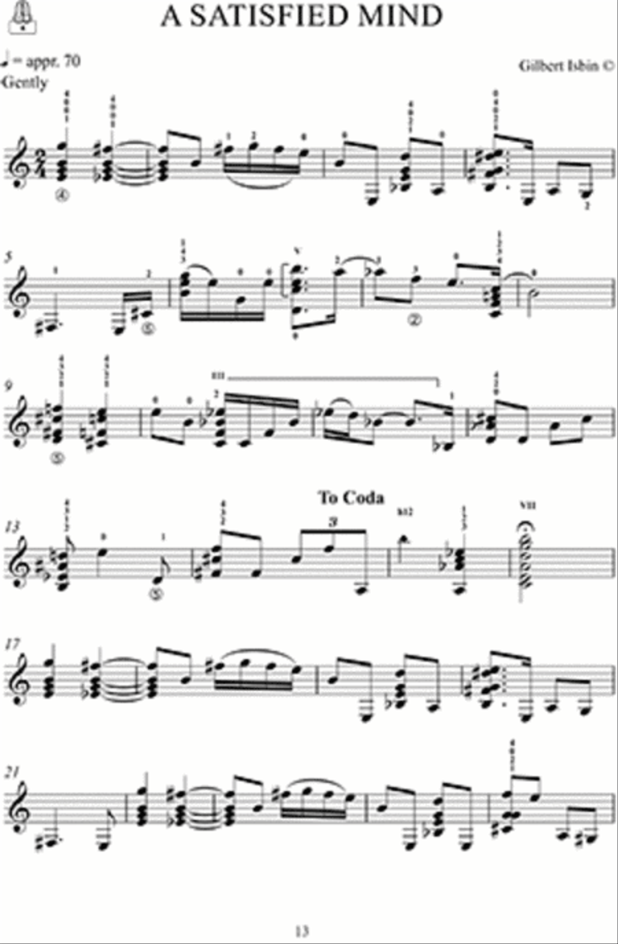 24 Pieces for Guitar by Gilbert Isbin Classical Guitar scores gallery preview page 2