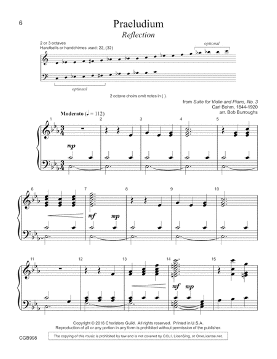 Two Short Classical Pieces Handbell Choir scores gallery preview page 4