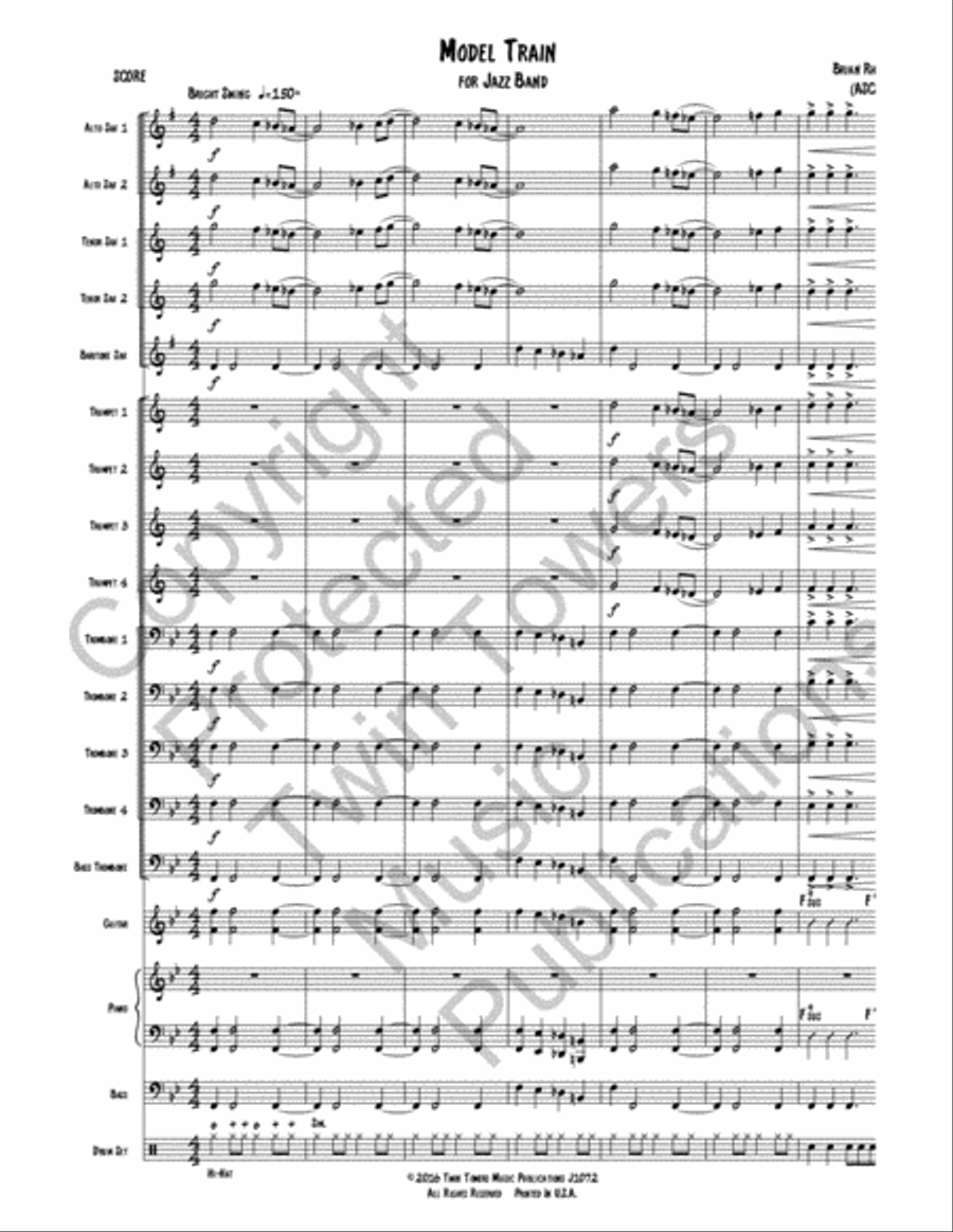 Model Train Model Train Jazz Ensemble scores gallery preview page 3