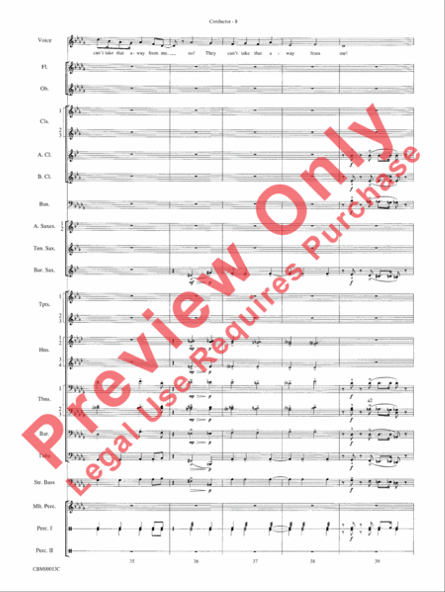 They Can't Take That Away from Me Concert Band scores gallery preview page 11