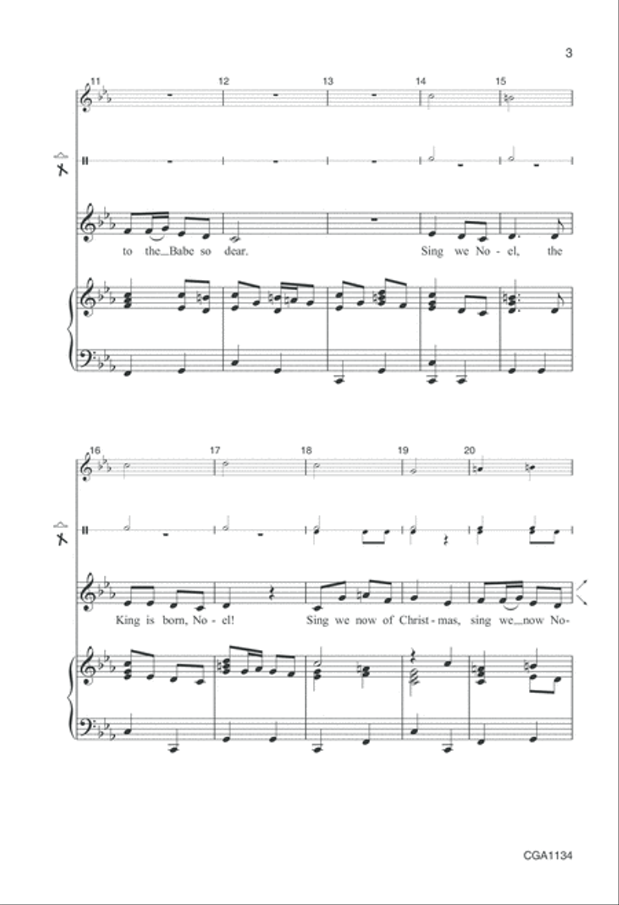 Sing We Now of Christmas Choir scores gallery preview page 3