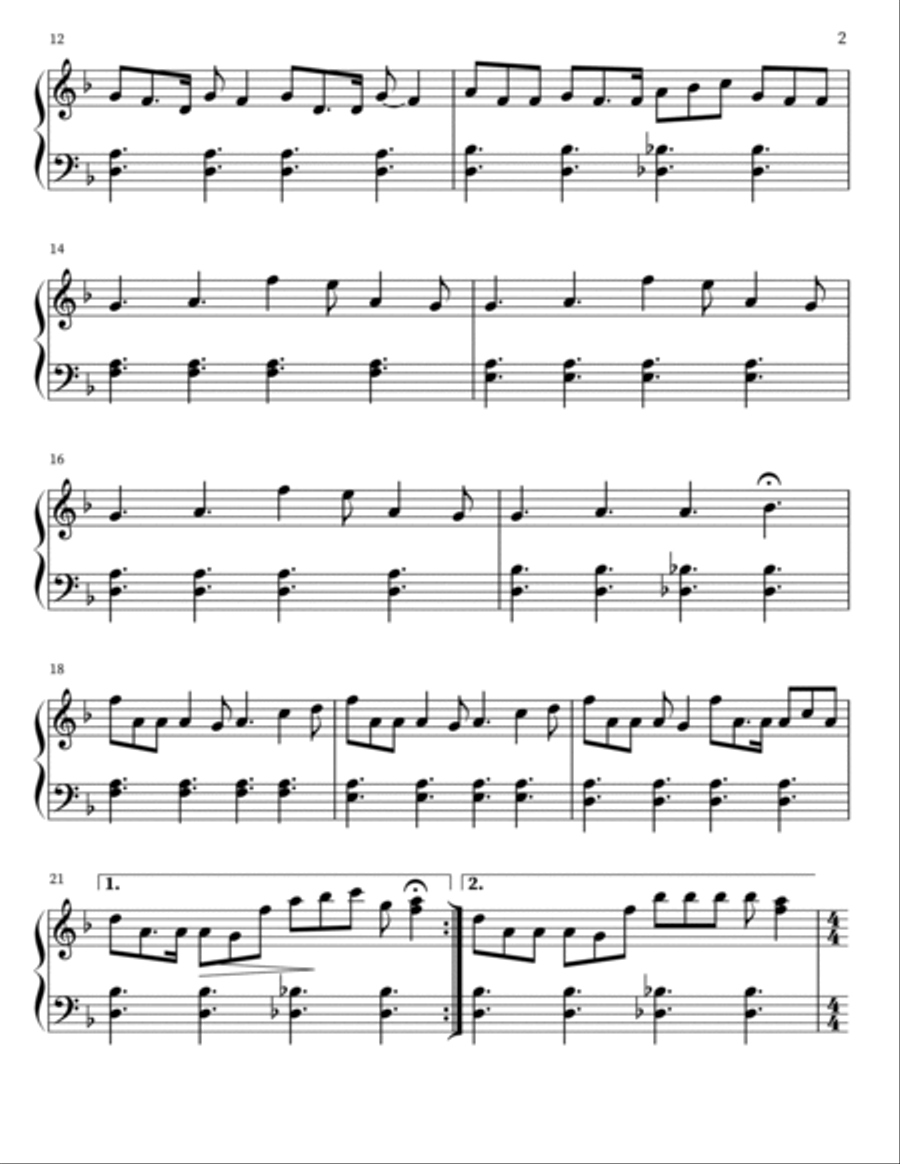 Heather Heather Piano Solo scores gallery preview page 2