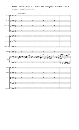 Piano Concerto No 2 in C minor and E Major "Crystals" Opus 23 - 3rd Movement (3 of 3) - Score Only