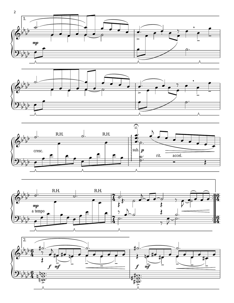 Neverland Piano Solo scores gallery preview page 2