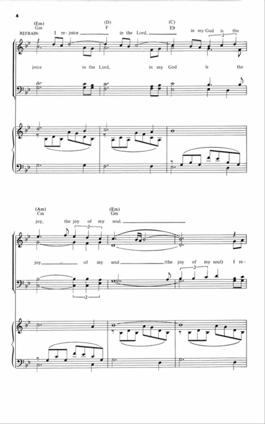 I Rejoice in the Lord | Download Edition 4-Part scores gallery preview page 4