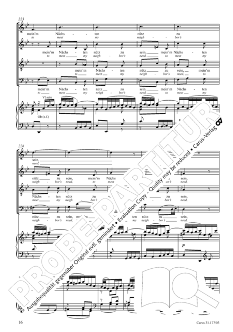 I cry to thee, Lord Jesus Christ (Ich ruf zu dir, Herr Jesu Christ) 4-Part scores gallery preview page 17