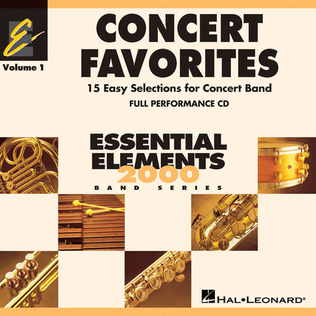 Book cover for Concert Favorites Vol. 1 – CD