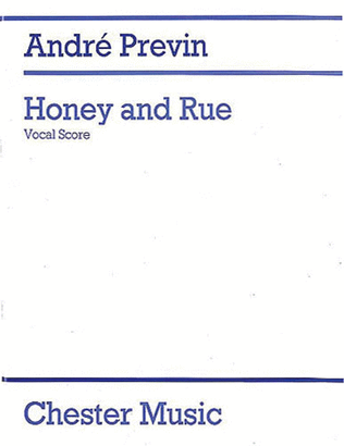 Book cover for Honey and Rue