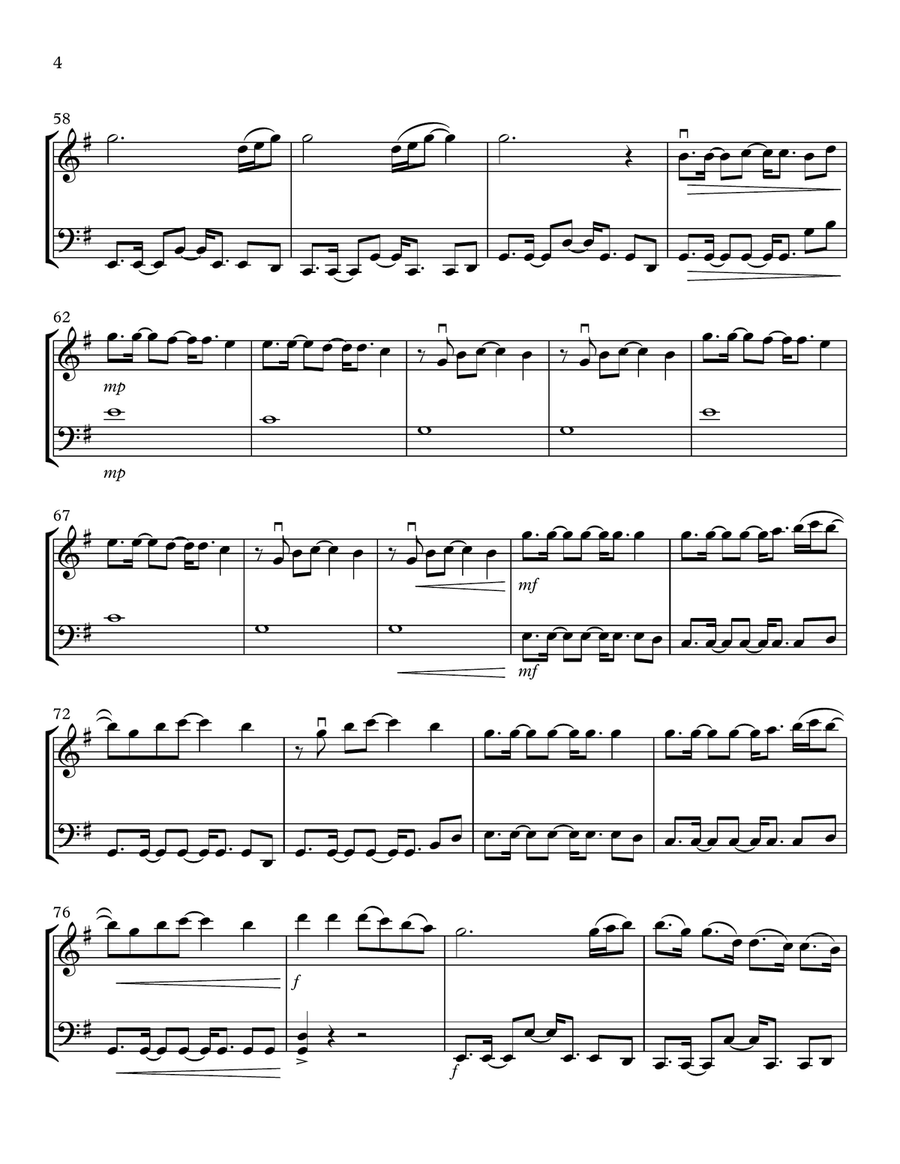 What About Us String Duet scores gallery preview page 4