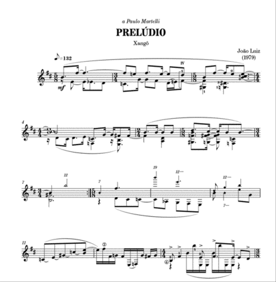 Prelúdio Classical Guitar scores gallery preview page 2