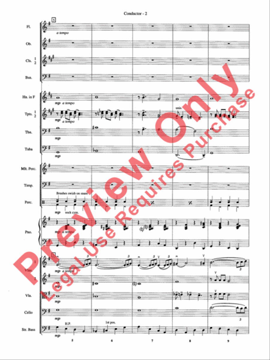Moonlight Serenade Full Orchestra scores gallery preview page 4