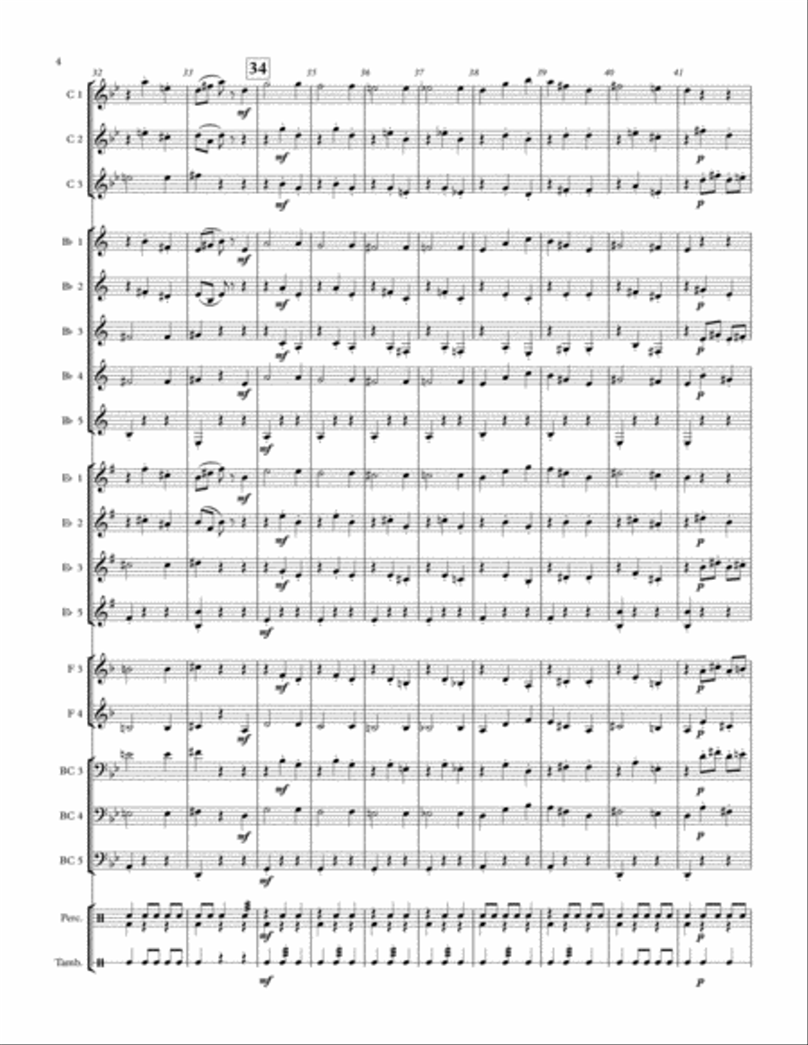 Danse Macabre - Adaptable Arrangement Concert Band scores gallery preview page 4