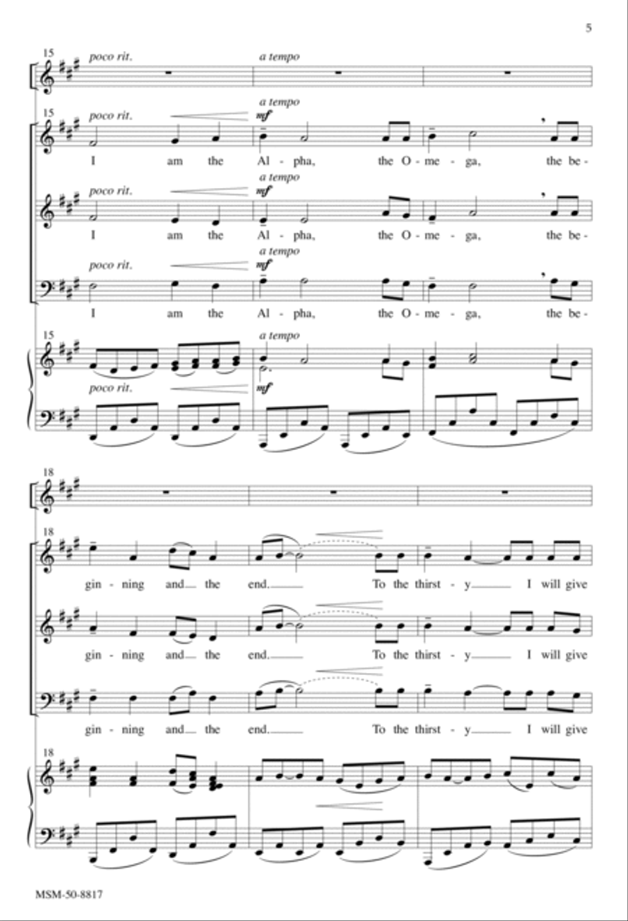 Who Was and Is and Is to Come 3-Part scores gallery preview page 5