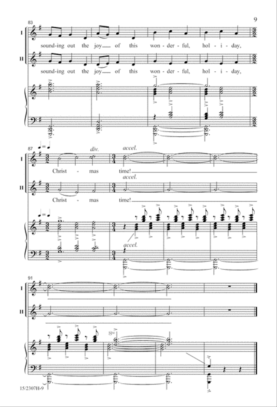 A Bell Carol 2-Part scores gallery preview page 9