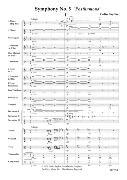Symphony No.5 "Posthumous" [score only]