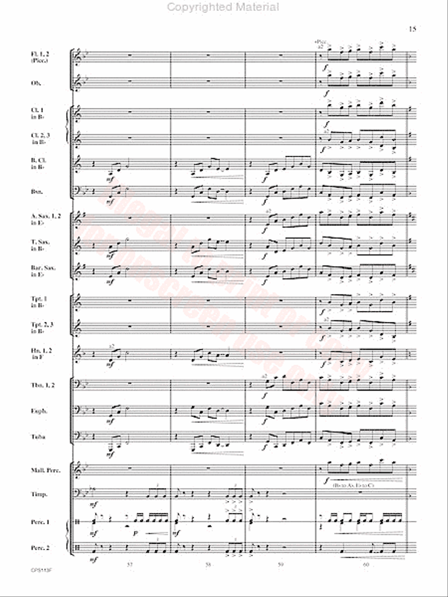 Converse Fantasy Concert Band scores gallery preview page 16