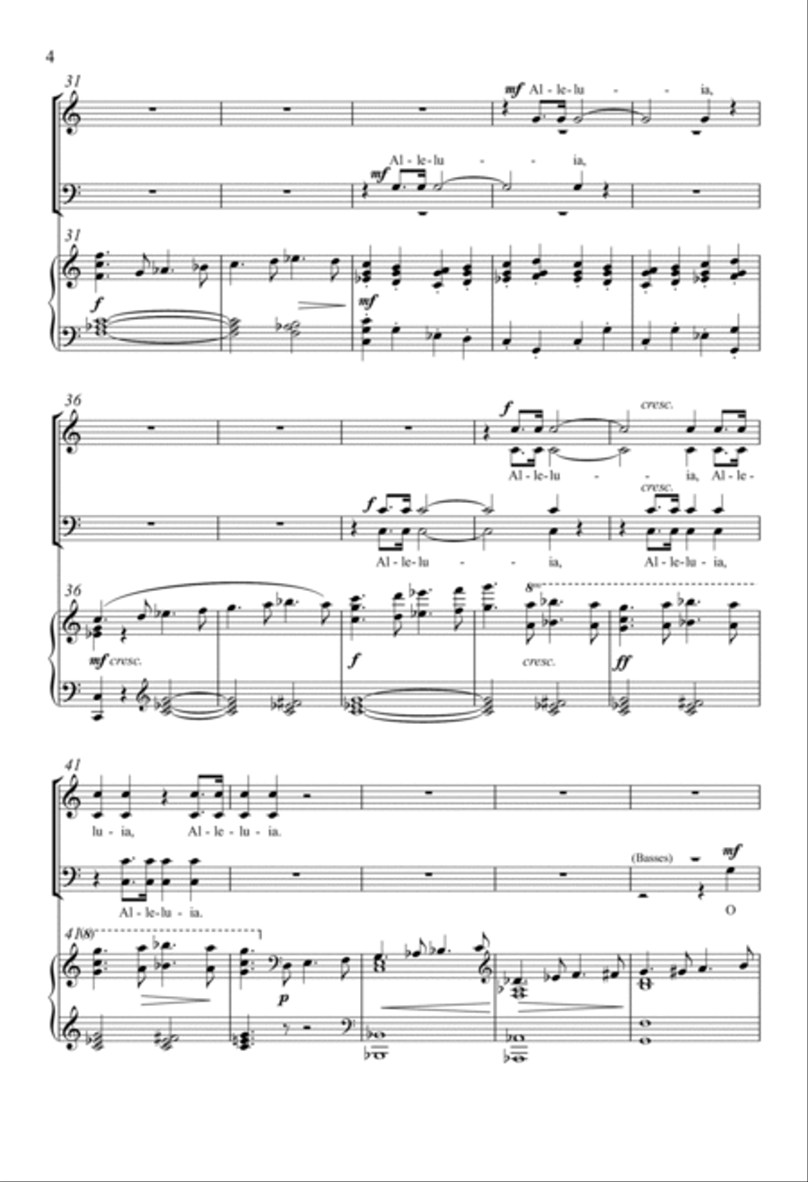 Psalm 150 4-Part scores gallery preview page 2