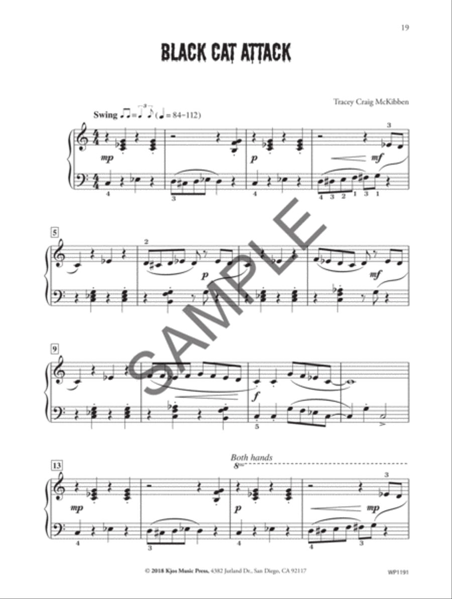 Halloween Screams Easy Piano scores gallery preview page 5