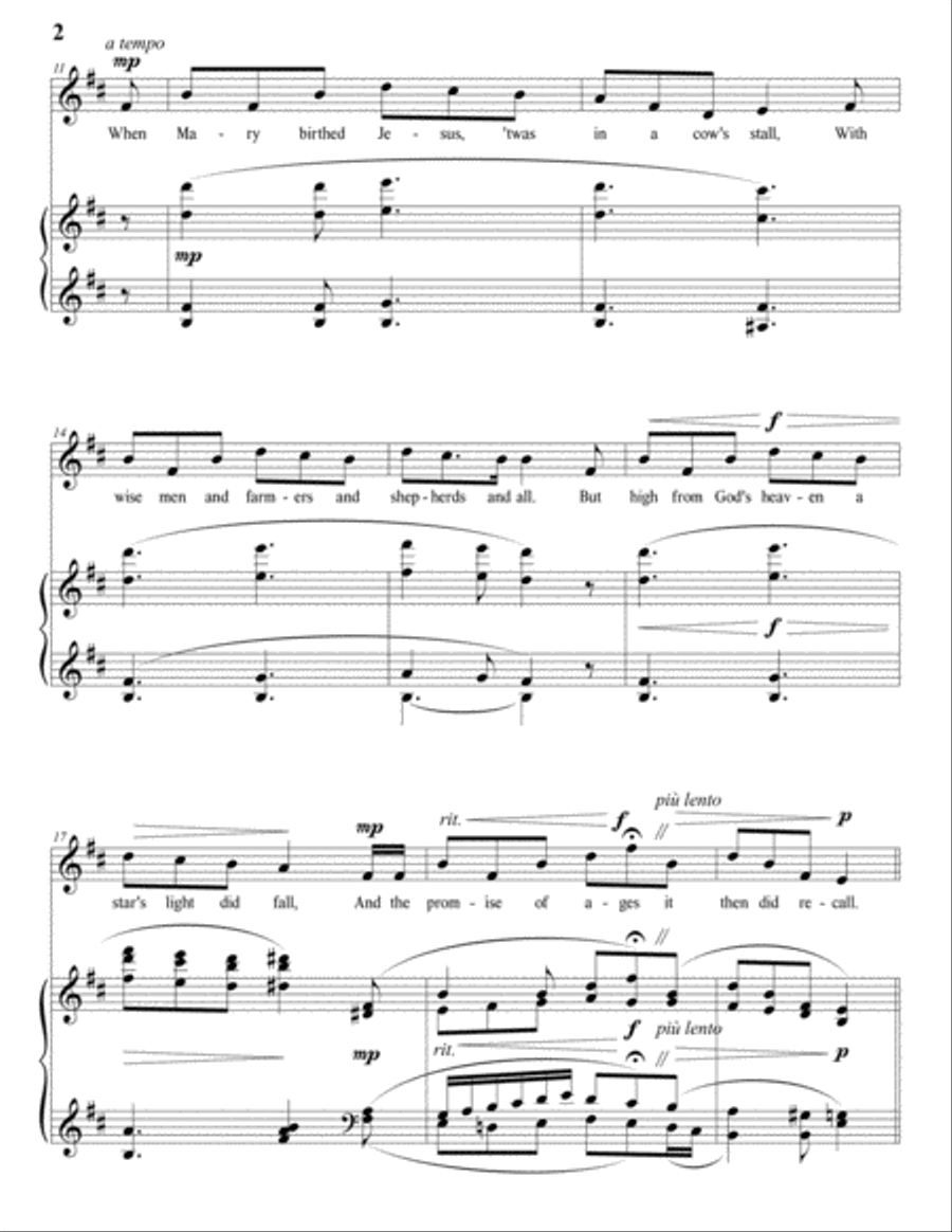 I Wonder As I Wander Voice scores gallery preview page 3