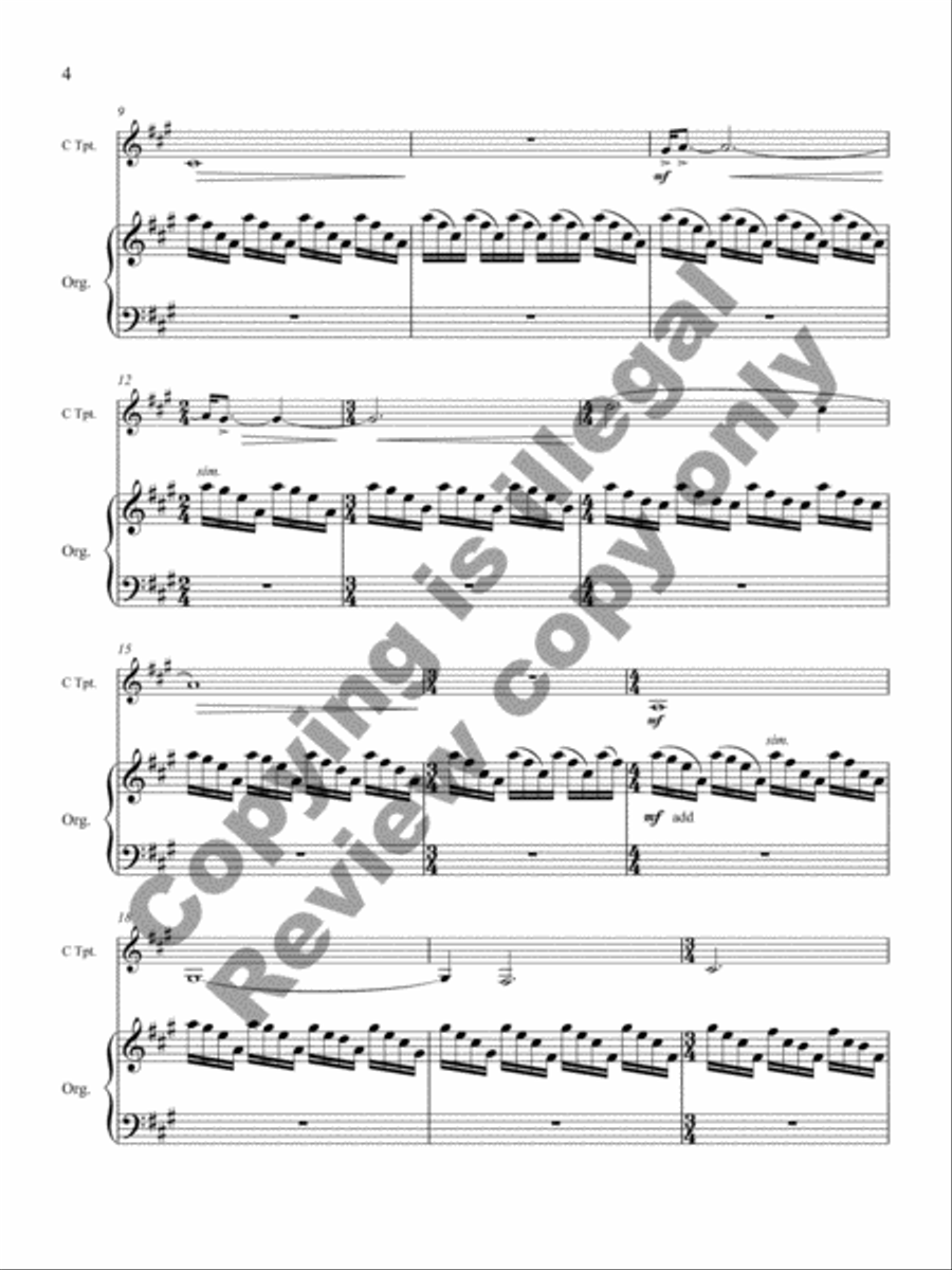 Blue, Green, Red Trumpet scores gallery preview page 9