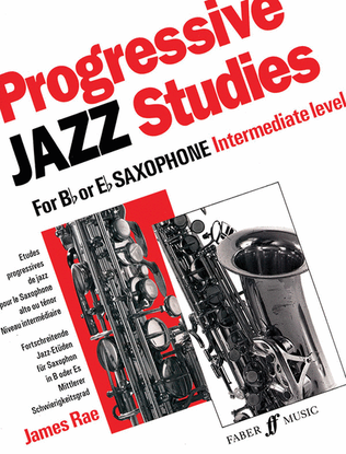 Book cover for Progressive Jazz Studies for B-flat or E-flat Saxophone, Book 2