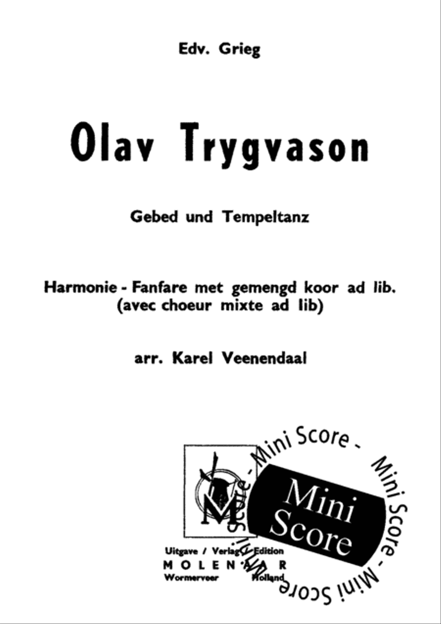 Olav Trygvason 4-Part scores gallery preview page 3