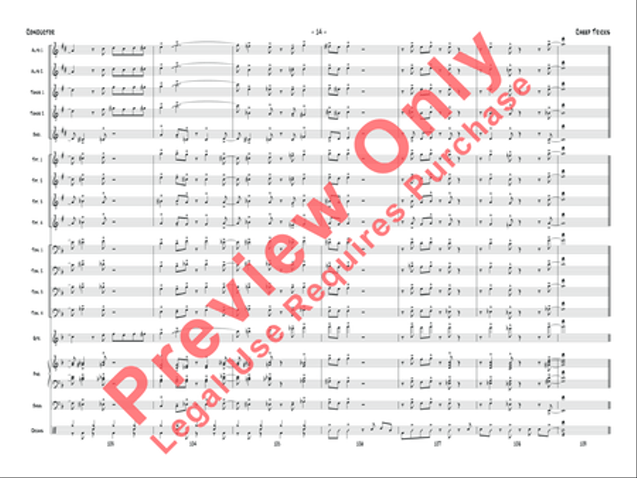 Cheep Tricks Cheep Tricks Jazz Ensemble scores gallery preview page 31