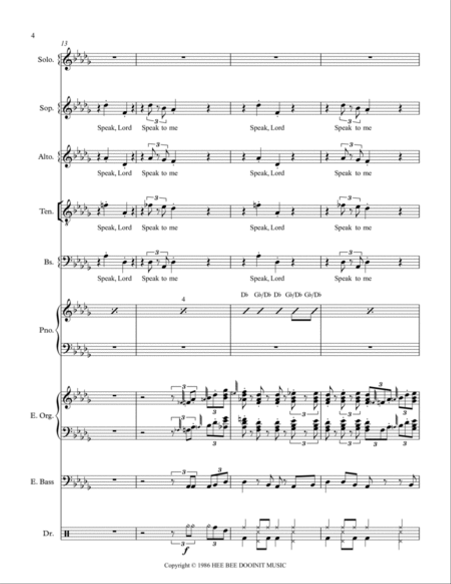 Maybe God Is Tryin To Tell You Something Divisi scores gallery preview page 4