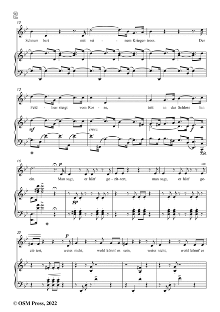 Loewe-Der selt'ne Beter,in g minor,Op.141,for Voice and Piano Voice Solo scores gallery preview page 4