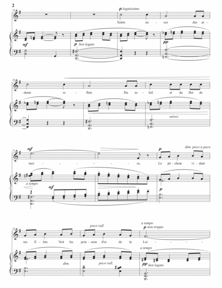 KOECHLIN: La pêche, Op. 8 no. 1 (transposed to G major)