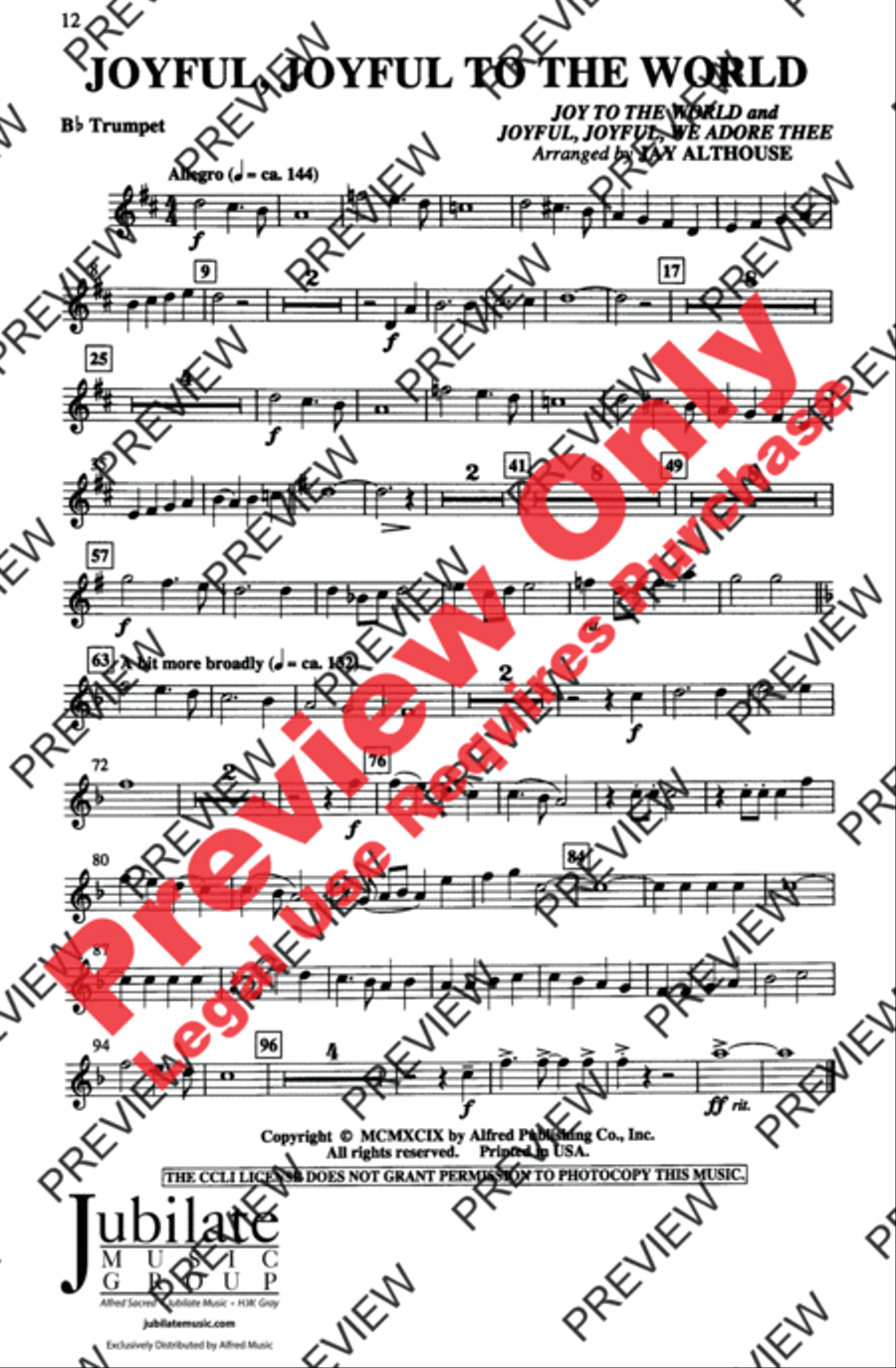 Joyful, Joyful to the World 2-Part scores gallery preview page 12
