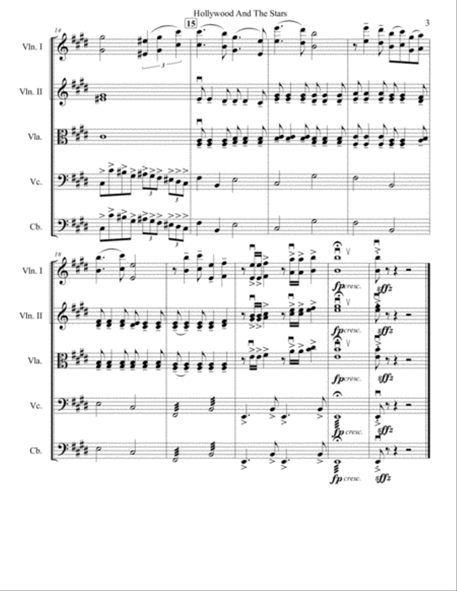 Hollywood And The Stars String Orchestra scores gallery preview page 4